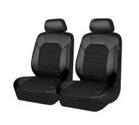 QYETRGF Car Seat Covers For MG ZS EV 2018-2026,Hybrid+ Luxury (2024 2025 2026), 2 Pcs Leather Front Car Seat Covers Breathable Seat Protector Seat Cushion Interior Accessories,C