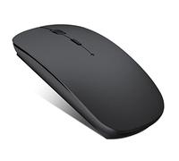 QYFP Bluetooth Mouse, Rechargeable Lightweight Wireless Mouse Compatible with MacBook Pro/Air/Android/iOS Tablet/Laptop/PC/Mac/Computer, Black