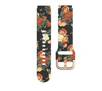 QYGKDYD 18mm Silicone Replacement Watch Band Strap for Venu 2S/3S/4S - Printed Wrist Strap Bracelet