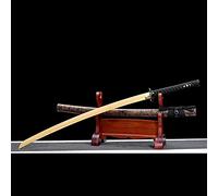 QYHSS 103cm Natural Bamboo Training Katana With Sheath,Japanese Samurai Sword,Handmade Bokken For Gifts,Cosplay,Home Decor,Collect Display,Kendo Training,Iaido Practice