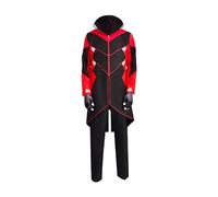 QYIFIRST Anime Ivo Robotnik Outfits Fancy Dress Cosplay Costume Red Men's 3XL
