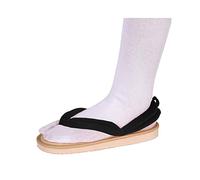 QYIFIRST Kimetsu no Yaiba Inosuke Hashibira Cosplay Clogs Slippers Wooden Shoes Sandals for Costume Black Unisex 37 (Inside Length 23 cm), 4