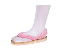 QYIFIRST Kimetsu no Yaiba Nezuko Kamado Cosplay Clogs Slippers Wooden Shoes Sandals for Costume Pink Unisex 37 (Inside Length 23 cm), 4