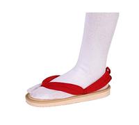 QYIFIRST Kimetsu no Yaiba Tanjiro Kamado Cosplay Clogs Shoes Slippers for Costume Red Wine, red, 5 UK