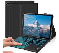 QYiiD Lenovo Tab M10 FHD Plus TouchPad Keyboard Case 10.3 Inch (TB-X606F / TB-X606X), 7 Colors Backlight Magnetic Detachable Keyboard Auto Sleep/Wake Smart Cover for Lenovo Tab M10 Plus, Black