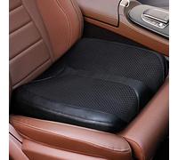 QYILAY Car Memory Foam Heightening Seat Cushion for Short People Driving,Hip(Coccyx/Tailbone) and Lower Back Pain Relief Butt Pillows,for Truck,SUV,Office Chair,Wheelchair,etc. (Black)