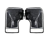 QYJMFDB Motorcycle Handlebar Muffs for Yamaha Sniper 150 2018-2019, Winter Handlebar Muffs with Transparent Rain Cover and Thickened Fleece Lining,A