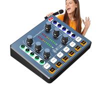 Qyljeiwred Audio Mixer,Noise Reduction Streaming Audio Mixer Interface - Digital Sound Interface, Live Sound Mixer, Mixer Sound System for Recording, Streaming, Live Streaming