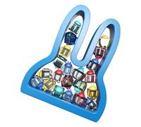 Qyljeiwred Baby Tooth Holder - Lost Teeth Holder With Labels | Bunny Shape Growth Record Keepsake Tooth Storage Case Kids For Boys Girls Home School Birthday