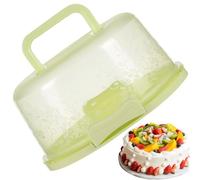Qyljeiwred Cake Carrier With Lid And Handle - Cake Storage Container - Handle Transparent Dome Reusable Airtight Case For Bakery Party Display Serving