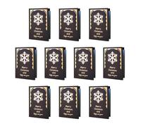 Qyljeiwred Christmas Cards with Envelopes - 10X Greeting Cards with Envelopes,Merry Christmas Cards, Stamping Christmas Cards, Holiday Postcards for New Years