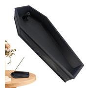 Qyljeiwred Coffin Incense Burner, Printed Incense Cone Burner | Coffin Incense Stick Cone Burner Holder Stand Ash Catcher Incense Stick Stand
