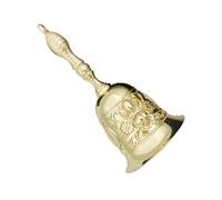 Qyljeiwred Dinner Bells For Inside, Relief Retro Metal Bedside Bell, Aesthetic School Bell for Restaurant Classroom Church, Luxury Holiday Decoration Table Centerpiece