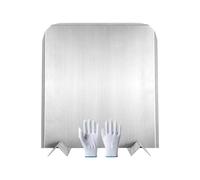 Qyljeiwred Fireback for Fireplace,Metal Panel with Feet - Fireplace Reflector Plate Stainless Steel Fireback | for Villa Living Room Dining Room Study Cafe Apartment Vacation Home