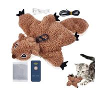 Qyljeiwred Flying Bird Toy For Cats, Flapping Wings Bird Cat Toys For Indoor Cats, Simulated Chirping Bird Cat Toy, Rechargeable Interactive Cat Catnip Toy