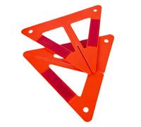 Qyljeiwred Foldable Warning Triangle,Foldable Vehicles Breakdown Roadside Sign | Non-Slip Compact Triple Hazard Alert Safety Device Protection Assistance for Adults Family