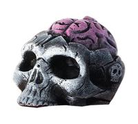 Qyljeiwred Ghost Whistle,Halloween Skeleton Head Decor | Scary Brain Design Prank Warning Tool for Youth Photo Prop Camping Hiking Nighttime Haunted House