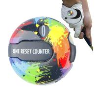 Qyljeiwred Golf Counter Clicker,Score Keeper Glove Scorer Clip | Golf Counter up to 12 Shots with Touch Reset for Scoring Keeper Putting Green Driving Range Backyard Practice