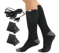 Qyljeiwred Heated Socks Women,Winter Warm Heating Socks with 3 Levels - Washable Feet Warmer for Riding Hunting Walking Birthday Adults Outdoors Office Men Snowboarding Fishing Cyclists