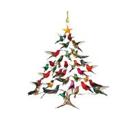 Qyljeiwred Hummingbird Christmas Tree Ornaments - Stacking Bird Window Decorations - Design Home Decoration for Wall Window Garden Yard Display Women Men