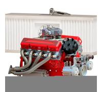Qyljeiwred Model Engine, Metal V8 Engine Ornaments, Crafts Ornaments for Youth Learning Home Daughter Boys Friends Family Women Teens Men Girls Son