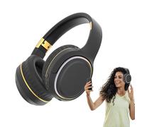 Qyljeiwred Over the Ear Headphones | Wireless Headset for Phone,Foldable Headphones with Breathing Light & Stereo Bass Sound for Commuting Workout Lawn Concert Workout