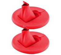 Qyljeiwred Paint Pouring Lid | 2 Pack Paint Storage Lid Cover | Storage Accessories With Built-in Nozzle, Secure Seal, Prevents Messes, Spills, Drips For Professionals