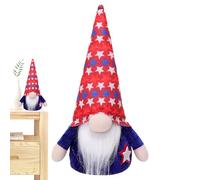 Qyljeiwred Patriotic Gnomes Plush - Faceless Doll,July 4th - Faceless Doll Swedish Tomte Patriotic Party Table Decor for American Memorial Presidents Veterans Day Tiered Tray Shelf Tabletop Fireplace