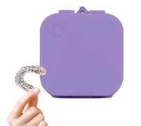 Qyljeiwred Retainer Box,Portable Silicone Slim Mouth Guard Cleaning Case | Braces Box Draining, Personal Orthodontic Supplies for Men, Women Travel