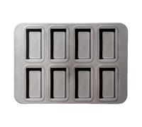 Qyljeiwred Small Loaf Pans for Baking,Small Meat Loaf Pan - 8 Cavity Divided Rectangle Meat Non-Stick Tray for Muffin, Brownies, Cupcake, Cheesecake