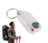 Qyljeiwred Small Pocket Compass - Multifunctional Hiking Compass | Multifunctional Handheld Navigation Tool for Camping Climbing, Portable Navigating Device