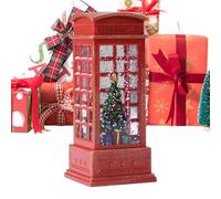 Qyljeiwred Snow Globe Lantern - Cute Christmas Globes Glitter Lanterns - Lighted Water Lantern, Christmas Decorations, Light up Snow Globe for Bedroom Living Room