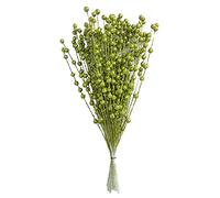 QYLJZB 100Pcs 13.8In Artificial Glitter Berry Stem Ornaments,Christmas Glitter Berries Stems,Christmas Picks Glitter Sticks for Wedding Xmas Decor(Green)