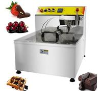 QYLTTDM 12.4L Commercial Chocolate Fountain Machine Chocolate, 1200W Melting Tempering Machine, 8kg/Batch, Hot Chocolate Heater with Vibration, Chocolate Heater for Home and Professional Use