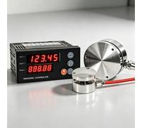 QYLTTDM 1kg-2000kg Micro-column Type Load Cell, With 5-digit Display Indicator, Weight/tension/compression Force Sensor For Weighing Diy Force Measuring 1KG