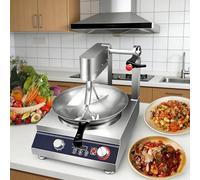 QYLTTDM 5000W Electric Cooking Machine, Automatic Stir Fry Machine with Double Head Mixer, 5 Speeds, 80-260°C Temperature and Preset Time, 360 ° Automatic Rotation Evenly, Stainless Steel Material
