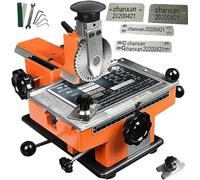 QYLTTDM Semi-Automatic Sheet Embosser, Platform size 200 * 135mm, Stainless Steel Stamping Printer Dog Tag Embossing Nameplate Marking, Sheet Compatible with Automobiles Dog Tags Metal Plates