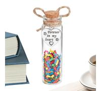 Qylzkvnth Pet Hair Keepsake Large Breed Ashes Glass Storage Jar