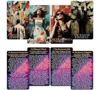 Qymagicz Echoes of The Soul Oracle Cards with Guidebook, 80 Oralce Deck Help You delve into The Realms of Introspection, Emotional Healing, and Spiritual Alignment