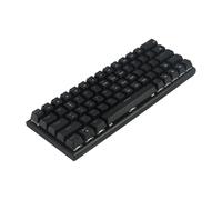QYMDRION Gaming keyboard, 61 Keys Mechanical Keyboard, Computer external accessories, RGB Backlit, Detachable Cable, Hot Swappable Red Switches, Black, 1PCS