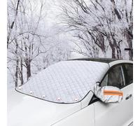 QYMIHQIGJ Car Front Windscreen Cover for Renault Clio 2019-2025, Hidden Magnets Snow Ice Frost Sun UV Dust Water Resistant in All Weather