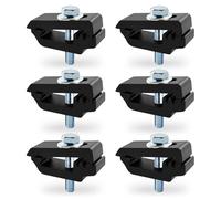 QYMOPAY Aluminum Mounting Clamps Tonneau Cover clamps Truck Topper Clamps for Camper Shell，Truck Cover, Cap Clamps -6PCS Black