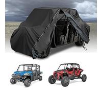 QYMOTO 4-6 Seater UTV Cover Waterproof 420D Heavy-Duty Cover Ranger Accessories for Polaris RZR General Can-Am Yamaha Kawasaki Honda Mahindra