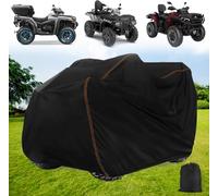 QYMOTO ATV Cover Large,Quad Bike Storage Cover Heavy Duty 420D,Outdoor Waterproof Windproof for CFMOTO Cforce,Polaris Sportsman,Honda,Yamaha Grizzly,Hisun,Size 91" Lx 49" Wx 51" H
