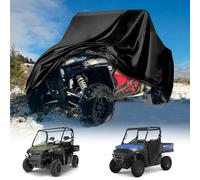 QYMOTO UTV Cover 2 Seater，Compatible with Polaris Ranger 570 Cover, RZR 900/1000 Covers,Honda Pioneer 500/700,Can am X3,Arctic Cat Side by Side All Weather Protection Windproof Waterproof