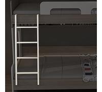 QYMYOZ Bunk Bed Ladder Bunk Ladder White Metal Bed Ladders - 4 Rungs, Bedroom Camper Car Dorm Daughters Bed Hook-on RV Ladder, Replaceable & Easy to Install (Size : 140cm/55)