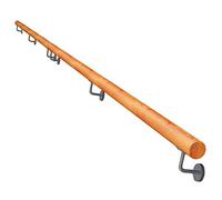 QYMYOZ Handrail Staircase for Indoor/Outdoor Safety Handrails - Complete Kit. Wood Staircase Handrail for Indoor Stairs and Outdoor Steps, Guardrail Corridorainst the Wall Old Man Handle