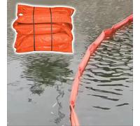 QYMYOZ Heavy-Duty PVC Floating Oil Booms - Reusable Industrial Spill Barriers for Ports, Rivers & Marine | Professional PVC Oil Fence for Water Protection & Environmental Safety