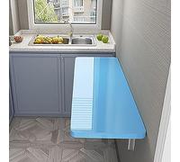 QYMYOZ Heavy Duty Wall-Mounted Folding Drop-Leaf Table for Home, Office, Kitchen, Laundry - Space-Saving Floating Table, 70kg Load Capacity, Perfect for Dining & Work