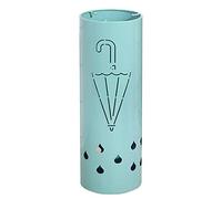 QYMYOZ Metal Walking Cane Holder, Round, Rain Collection, Cut-Out Design, Pink, Stylish Entryway & Office Decor, Dimensions: 18 x 18 x 52 cm, Durable & Functional.